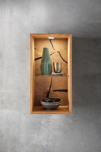 Wandregal 34x64cm massivholz - 34x64cm,