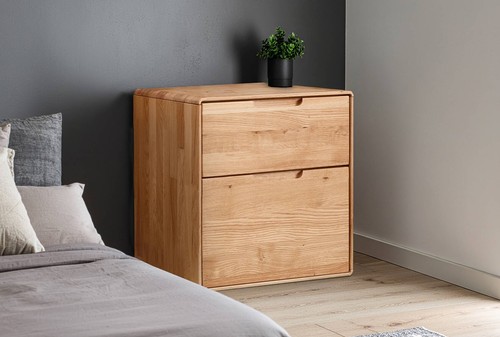 Nachttisch 51x58cm massivholz - nachttisch,