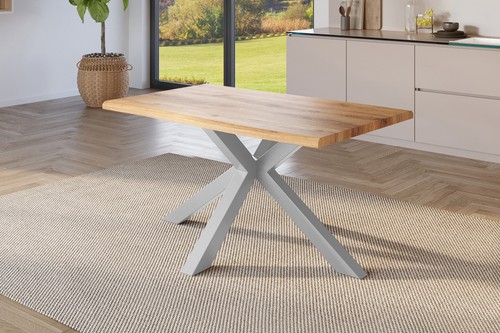 Esstisch baumkante holz optik - baumkante, holz-optik