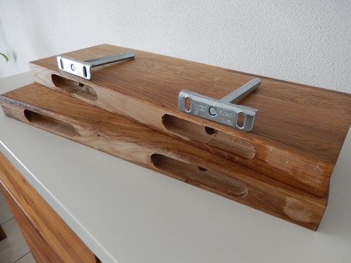 2xwandboard eiche wild - wild, massiv