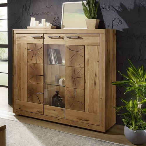 Highboard 150x135cm massivholz - 150x135cm,