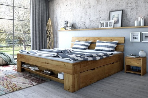 Futonbett massivholzbett sara - massivholzbett,